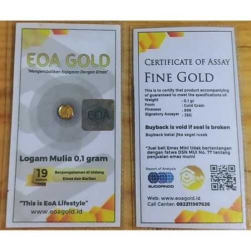 EOA Gold 0.1gram